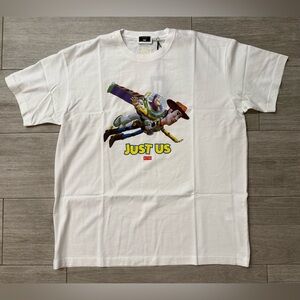 KITH Disney Pixar Just Us Flying khm034359-101 Vintage Tee White Toy Story Large